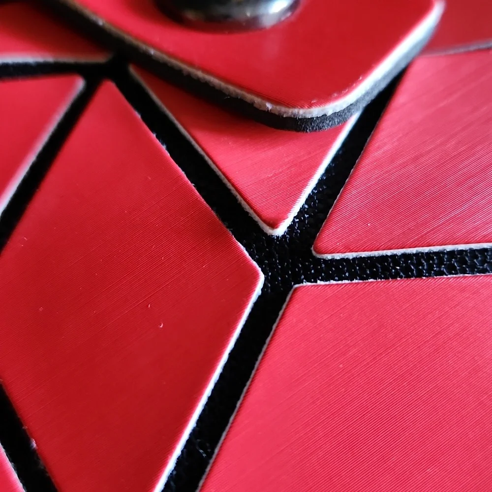 Patrizia Luca Geometric Red Hand Bag - Picture 8 of 16